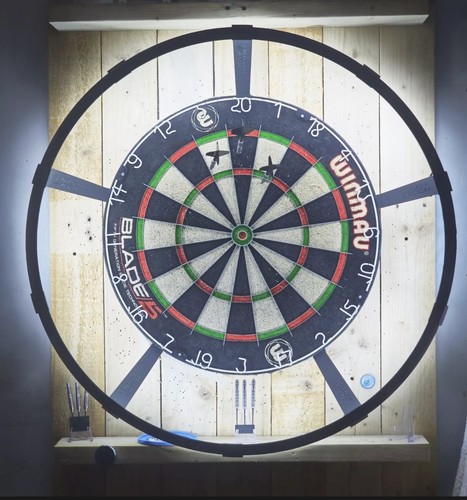 Dartboard ring light - light, upgraded